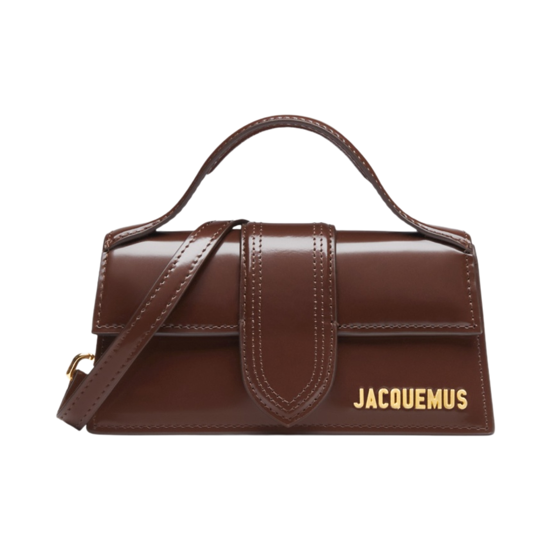 자크뮈스 르 밤비노 스몰 플랩 백 미드나잇 브라운(Jacquemus Le Bambino Small Flap Bag Midnight Brown) - 1