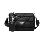 Prada Re-Nylon Padded Shoulder Bag Black
