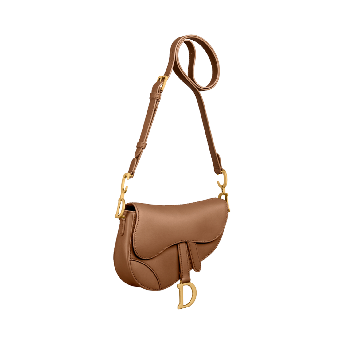 디올 미니 소프트 새들백 스트랩 스무스 카프스킨 카멜 빈티지(Dior Mini Soft Saddle Bag with Strap Smooth Calfskin Camel Vintage) - 2