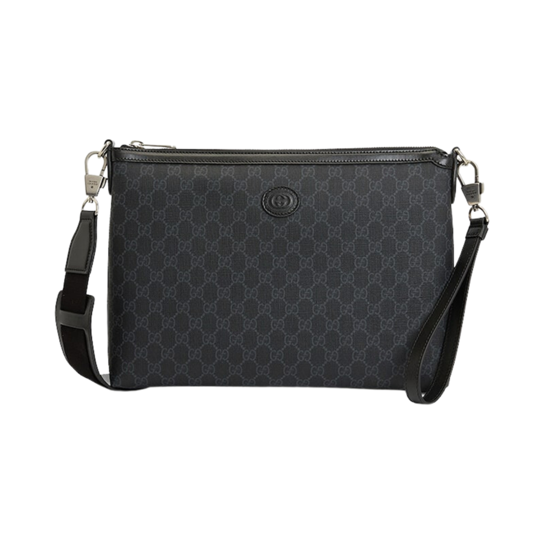 792084-92THN-1000 Gucci Interlocking G Crossbody Bag Black