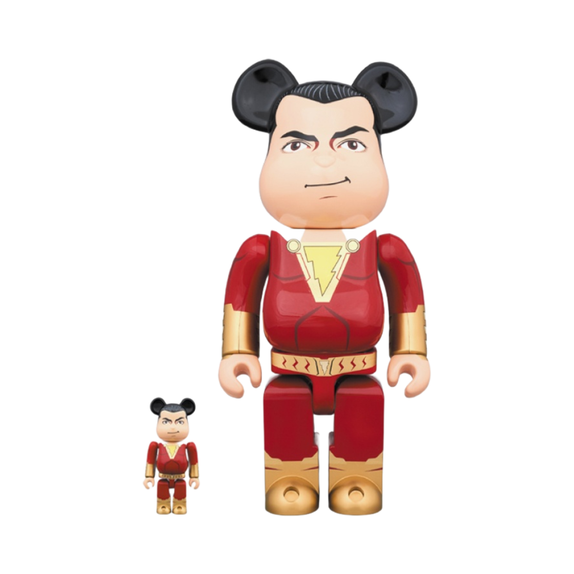 - Bearbrick Shazam! 100% & 400% Set