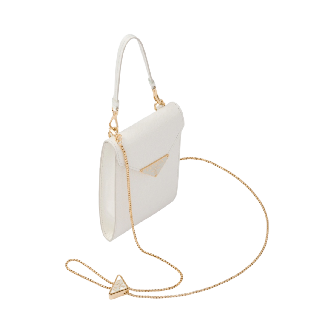 프라다 사피아노 레더 미니백 화이트(Prada Saffiano Leather Mini Bag White) - 2