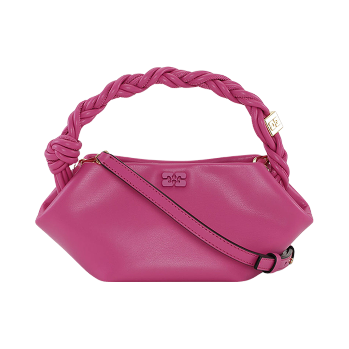 가니 미니 보우 토트백 쇼킹 핑크(Ganni Mini Bou Bag Shocking Pink) - 1