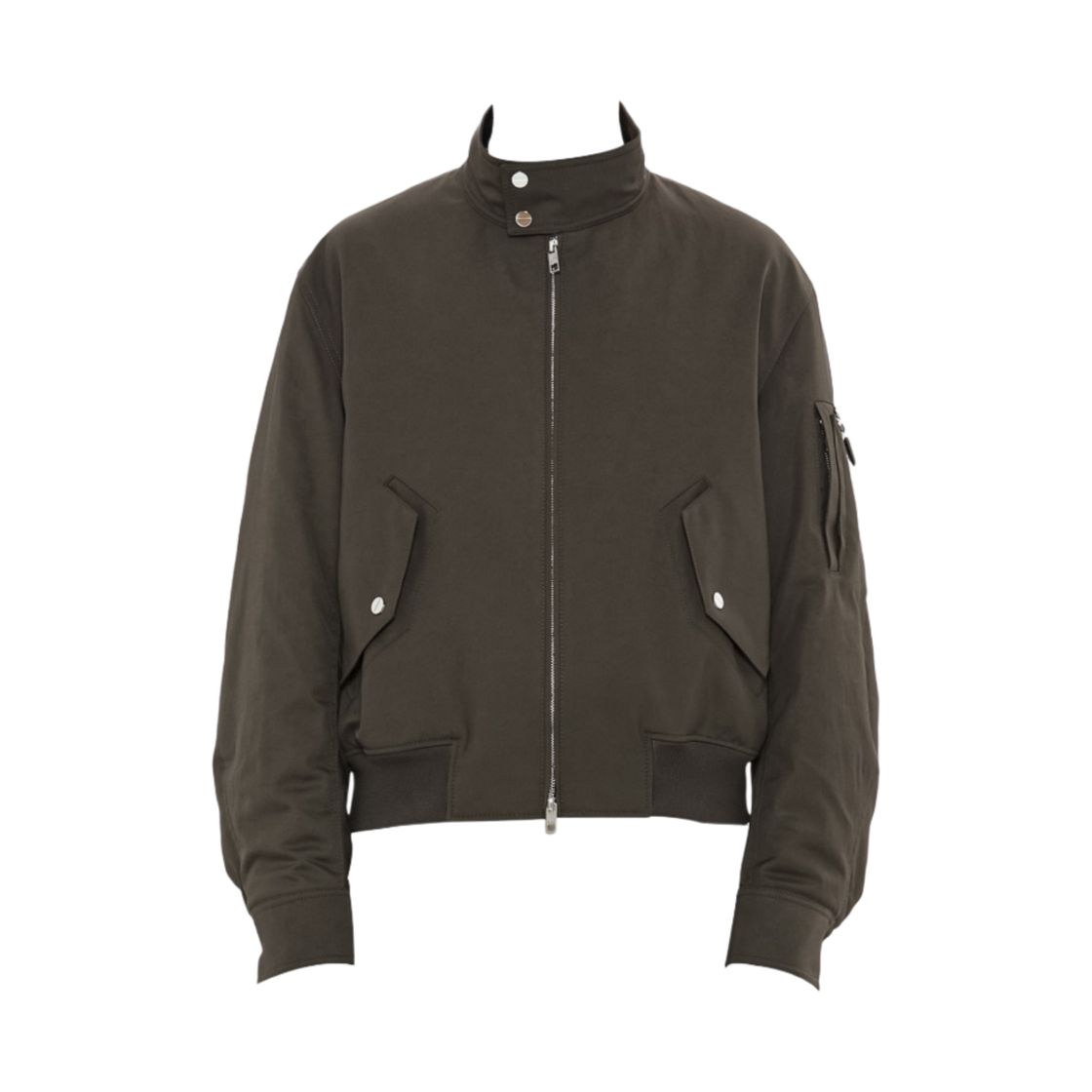 우영미 크롭 해링턴 자켓 카키 - 23SS(Wooyoungmi Cropped Harrington Jacket Khaki - 23SS) - 1