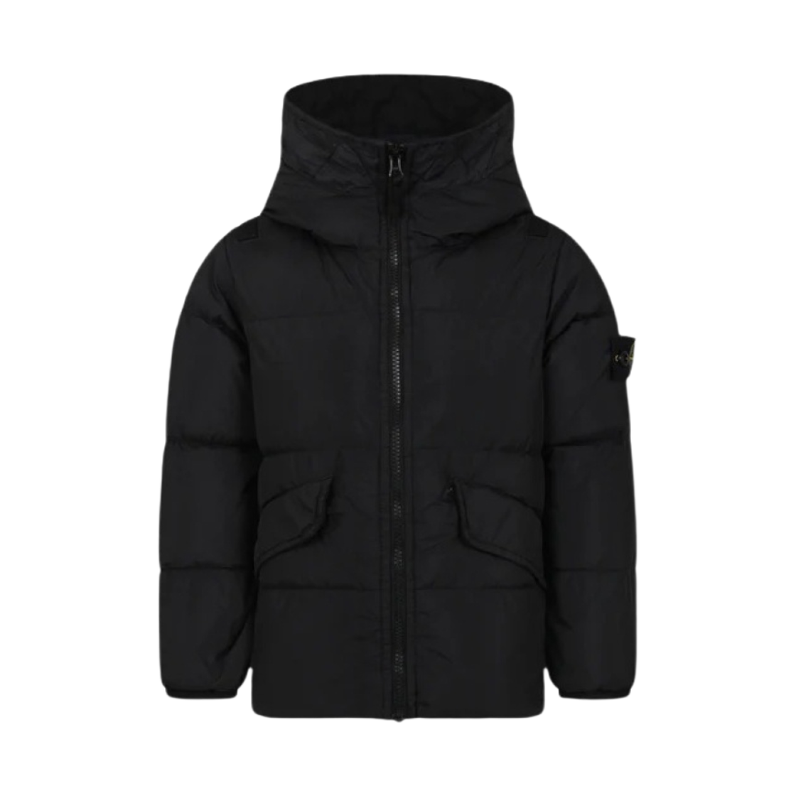 (키즈) 스톤 아일랜드 40223 가먼트 다이드 크링클랩스 R-나일론 다운 블랙 - 23FW((Kids) Stone Island 40223 Garment Dyed Crinkle Reps R-Nylon Down Black - 23FW) - 1