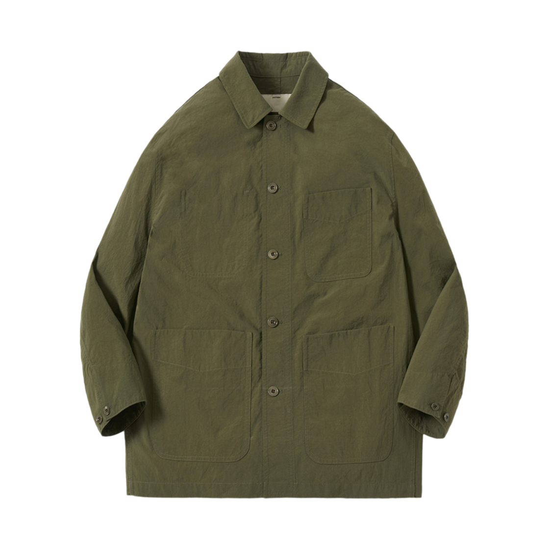 포터리 워크 자켓 나일론 타슬란 옥스포드 클로스 리질리언트 피니쉬 올리브(Pottery Work Jacket Nylon Taslan Oxford Cloth Resilient Finish Olive)