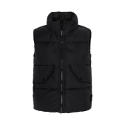 (Kids) Stone Island G0123 Crinkle Reps Recycled Nylon Down Vest Black - 24FW