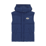 Diesel Nylon Puffer Vest Dark Blue