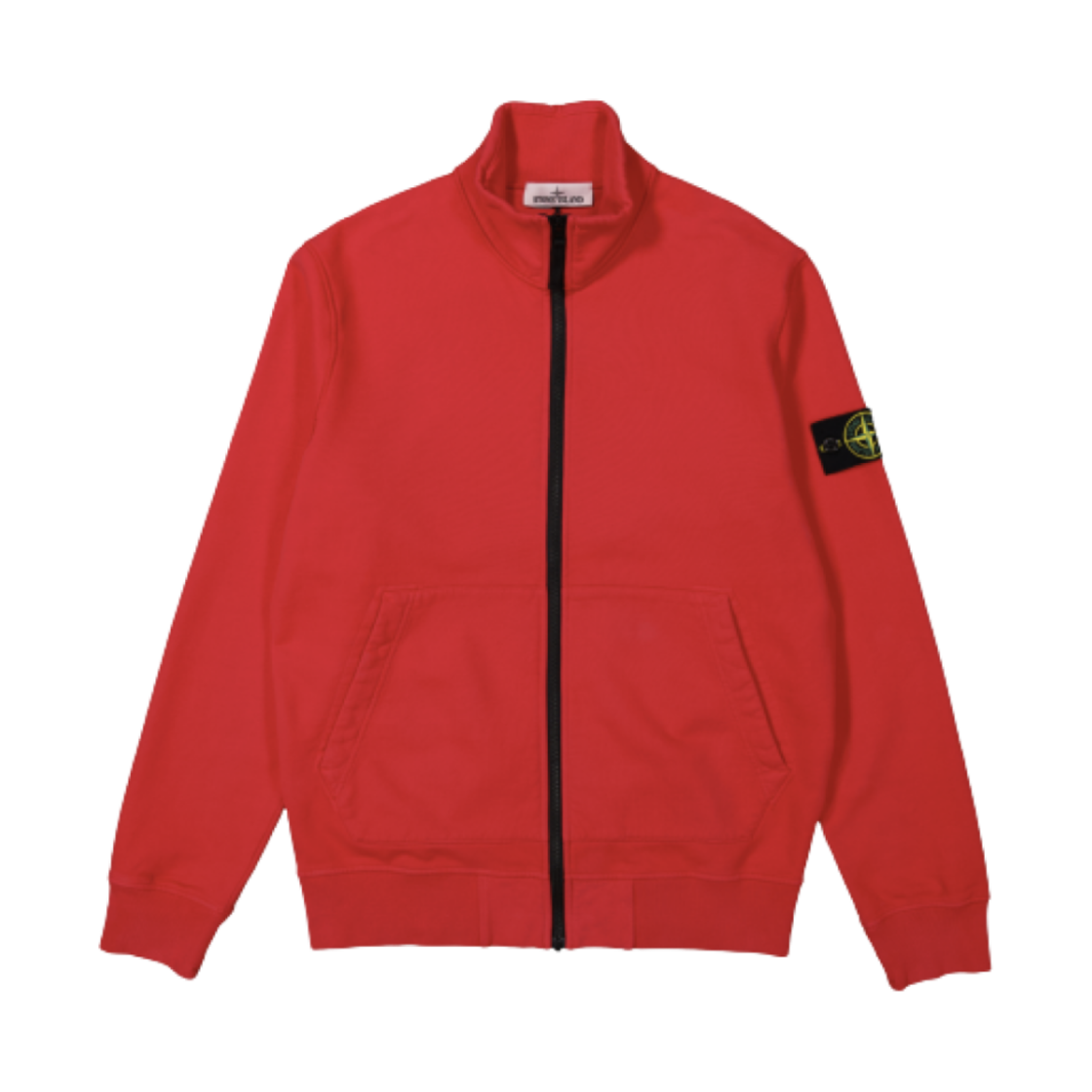 스톤 아일랜드 64320 코튼 플리스 가먼트 다이드 풀 집업 스웨트셔츠 레드 - 22FW(Stone Island 64320 Cotton Fleece Garment Dyed Full Zip Sweatshirt Red - 22FW) - 1