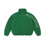 Supreme Spellout Embroidered Track Jacket Dark Green - 24FW