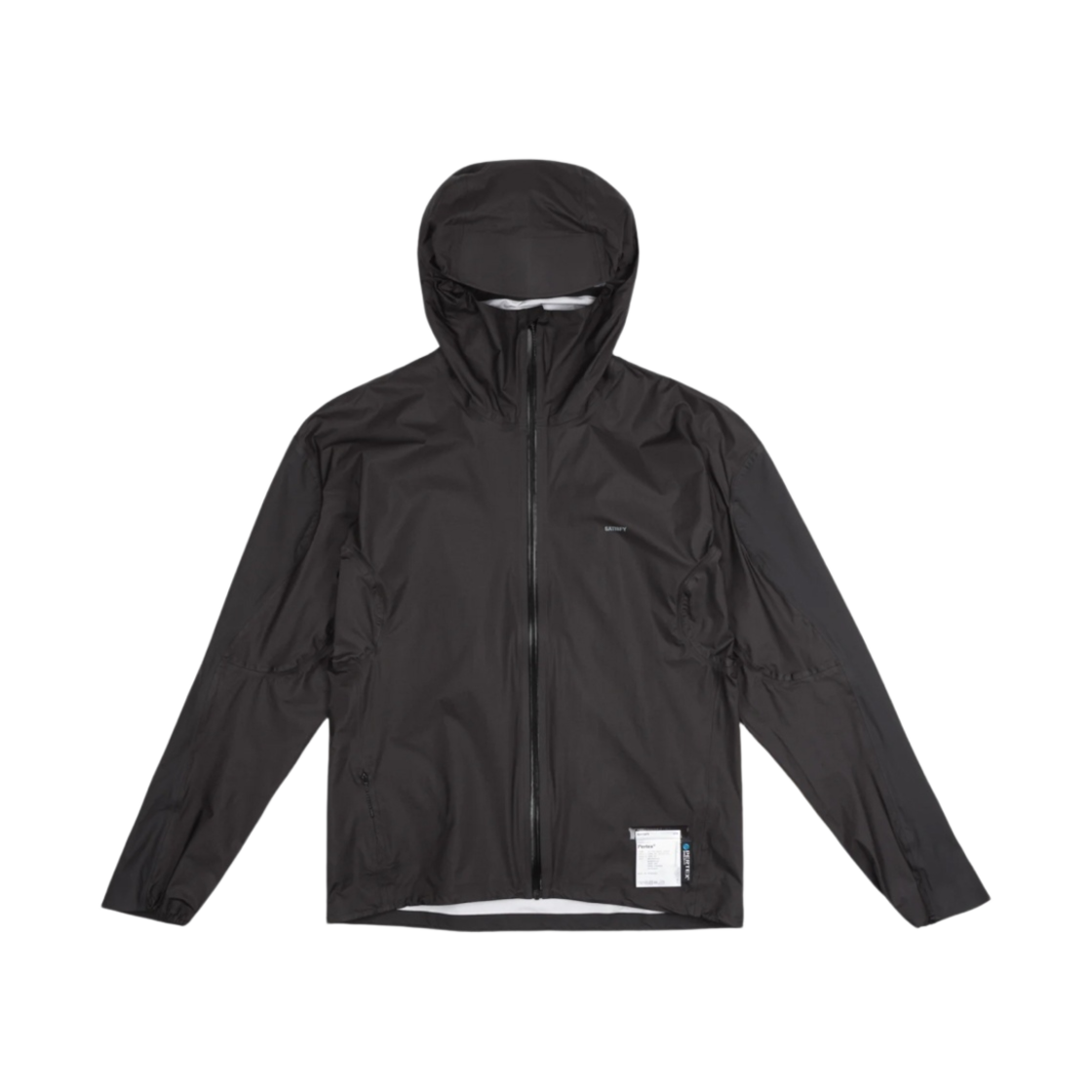 새티스파이 퍼텍스 3L 플라이 레인 자켓 블랙(Satisfy Pertex 3L Fly Rain Jacket Black)
