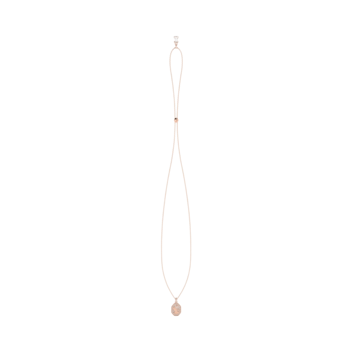(W) 스와로브스키 시그넘 펜던트 화이트 로즈 골드 플래팅((W) Swarovski Signum Pendant White Rose Gold Plated) - 1