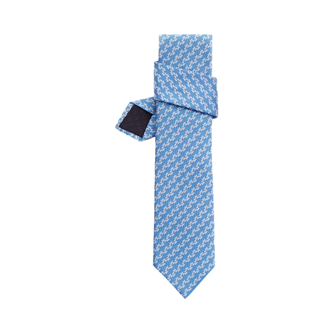에르메스 타이 7 H 임브리끄 타이 씨엘 블랑(Hermes Tie 7 H Imbriques Tie Ciel Blanc) - 1