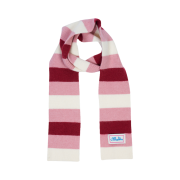 Allincomplete 3 Stripe Knit Muffler Cherry Pink Cream