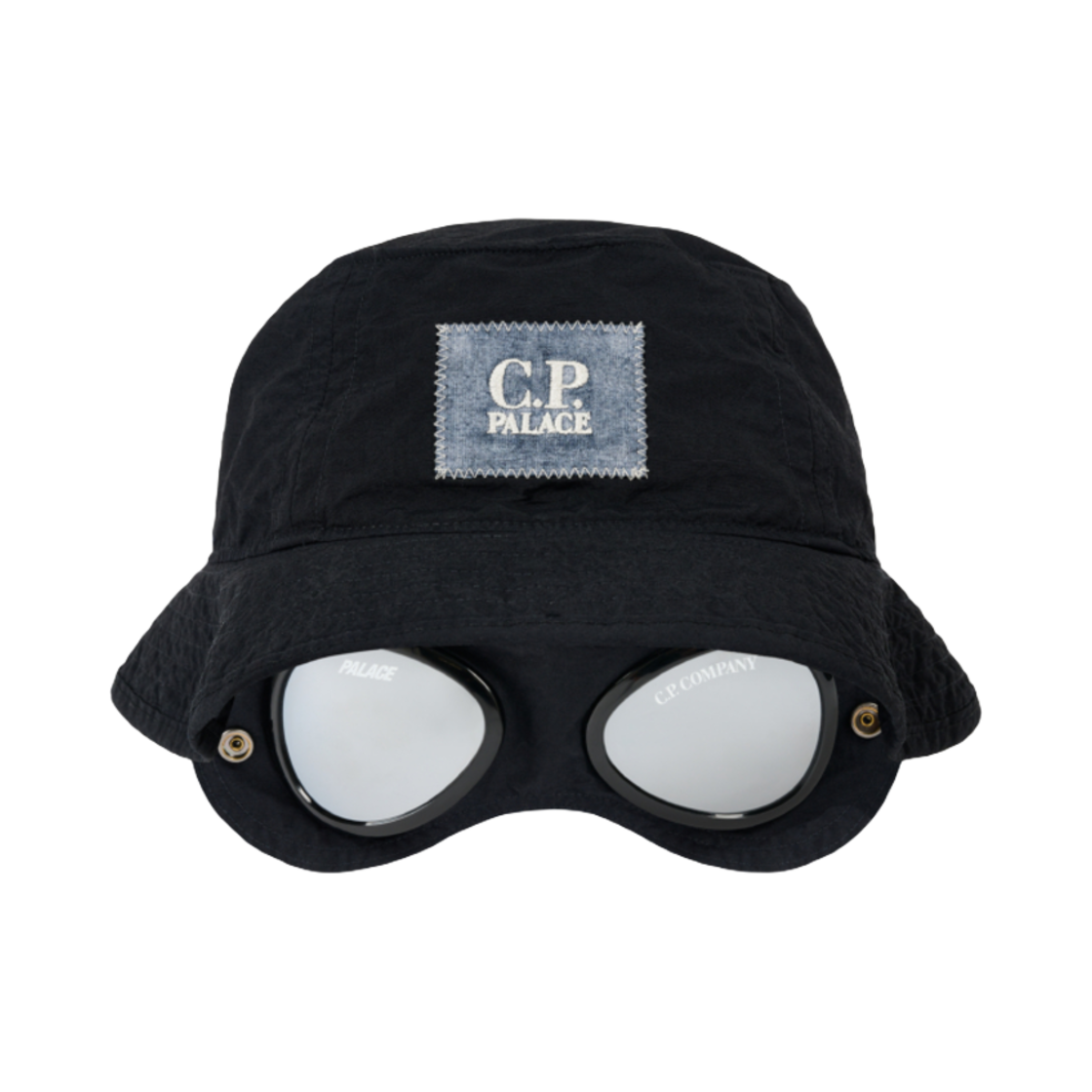 팔라스 x C.P. 컴퍼니 고글 버킷햇 네이비 - 25SS(Palace x C.P. Company Goggle Bucket Hat Navy - 25SS)