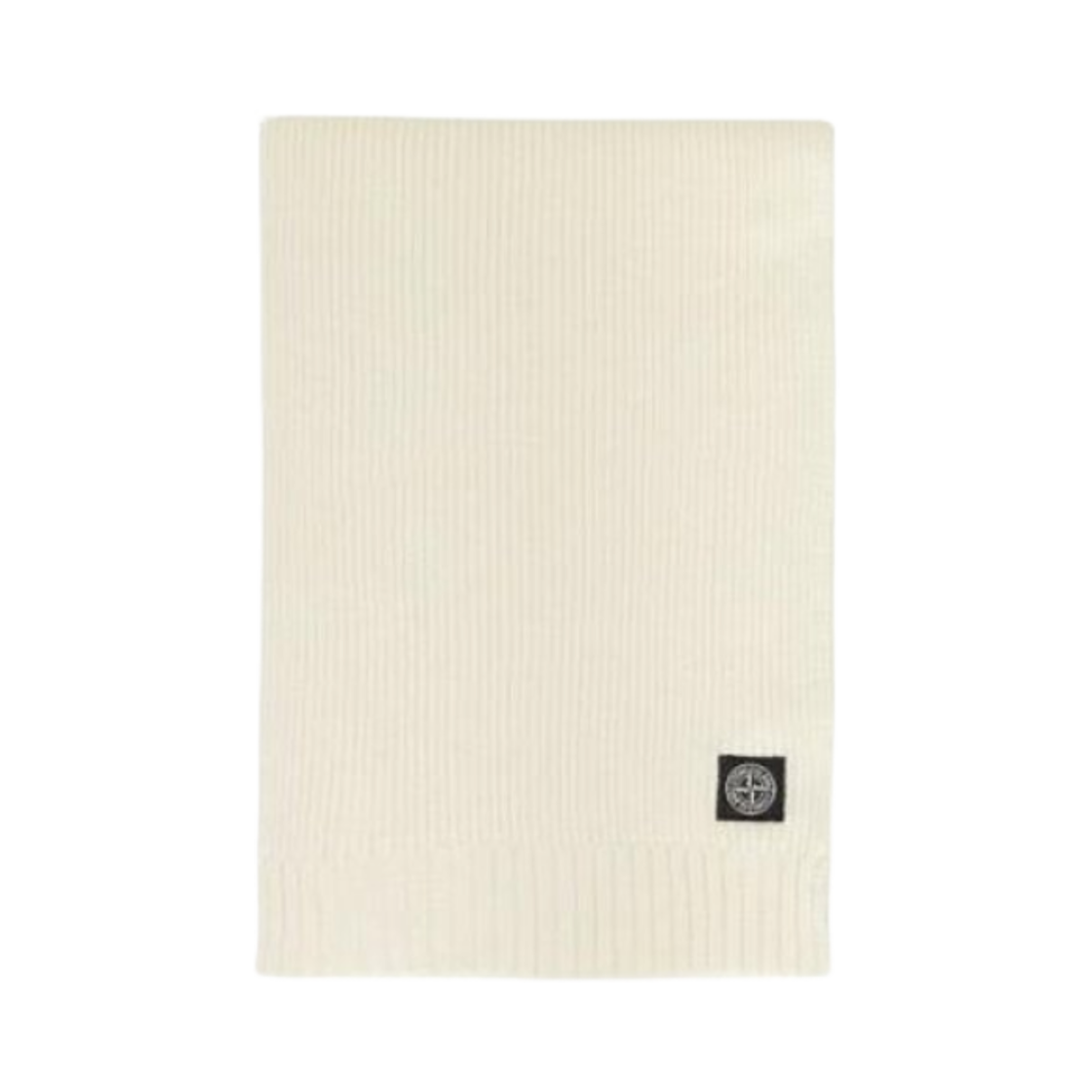 8116N02Z3-V0099 (Kids) Stone Island N02Z3 Logo Patch Scarf Natural White - 24FW