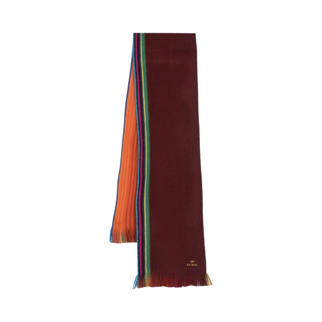 M2A-150F-L547-28 Paul Smith Reversible Stripe Scarf Red