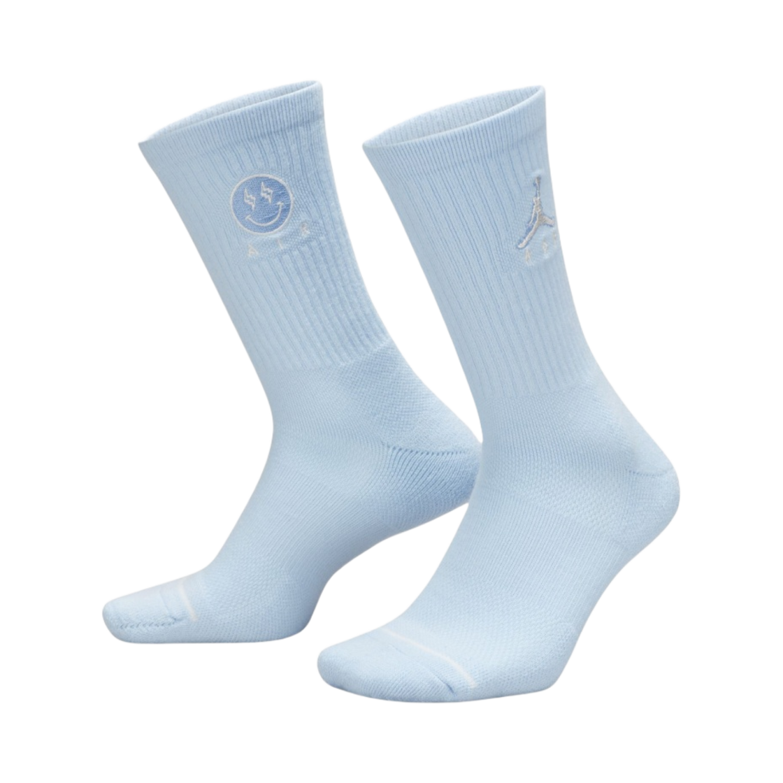DR9817-400 Jordan x J Balvin Legacy Energy Crew Socks Celestine Blue