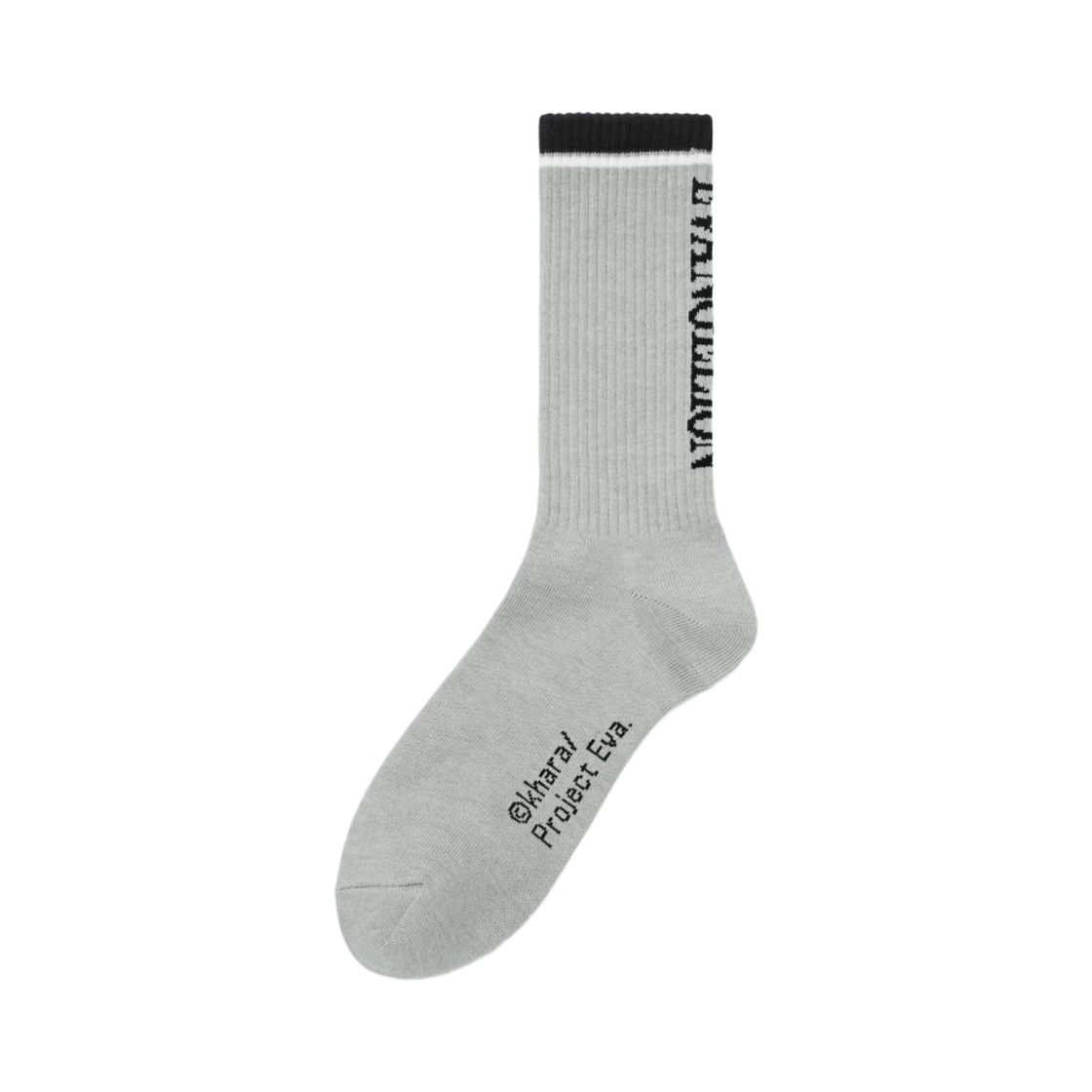 353090-04 GU x Evangelion Socks Gray - JP