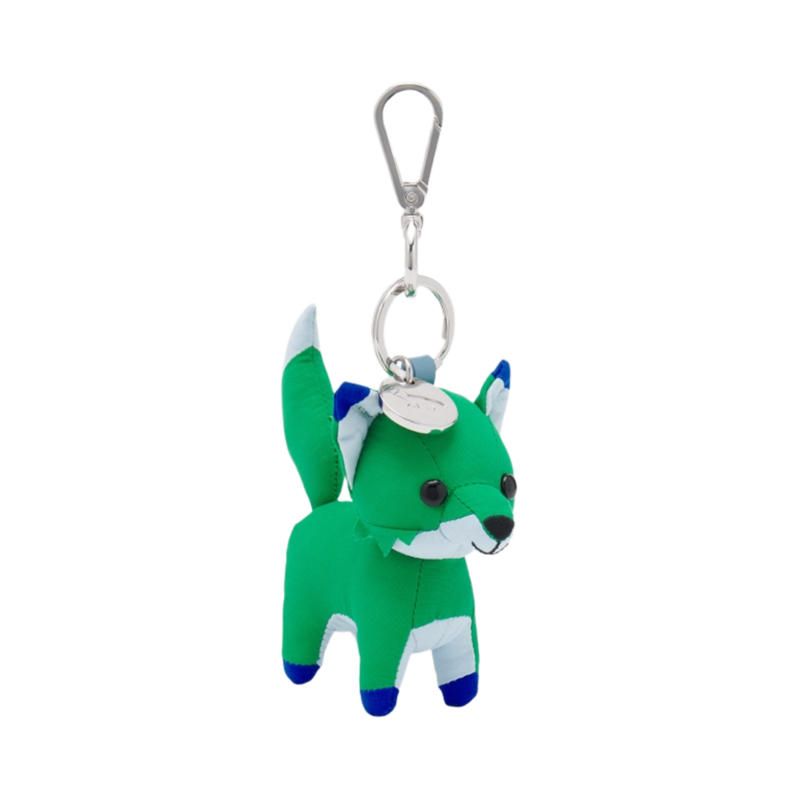 메종 키츠네 스몰 컬러블락 폭스 백 참 그래스 그린(Maison Kitsune Small Colorblock Fox Bag Charm Grass Green) - 2