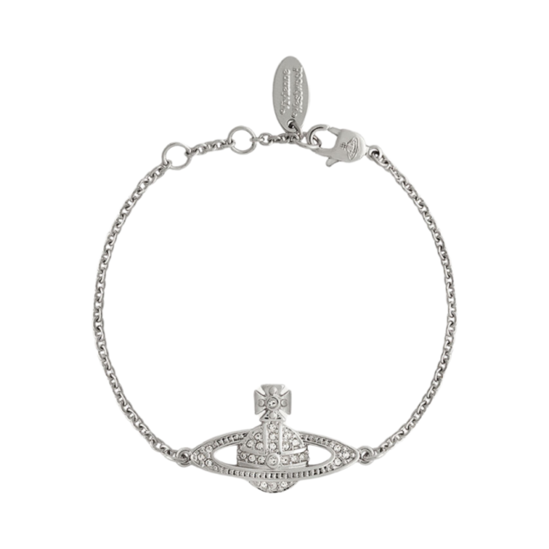 비비안 웨스트우드 미니 바스 릴리프 체인 브레이슬릿 실버(Vivienne Westwood Mini Bas Relief Chain Bracelet Silver)