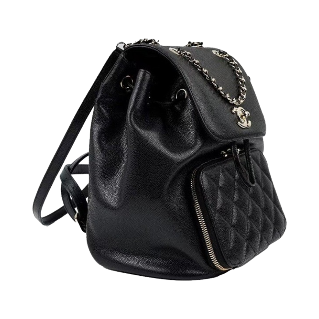샤넬 백팩 그레인드 카프스킨 & 골드 메탈 블랙(Chanel Backpack Grained Calfskin & Gold Black) - 3