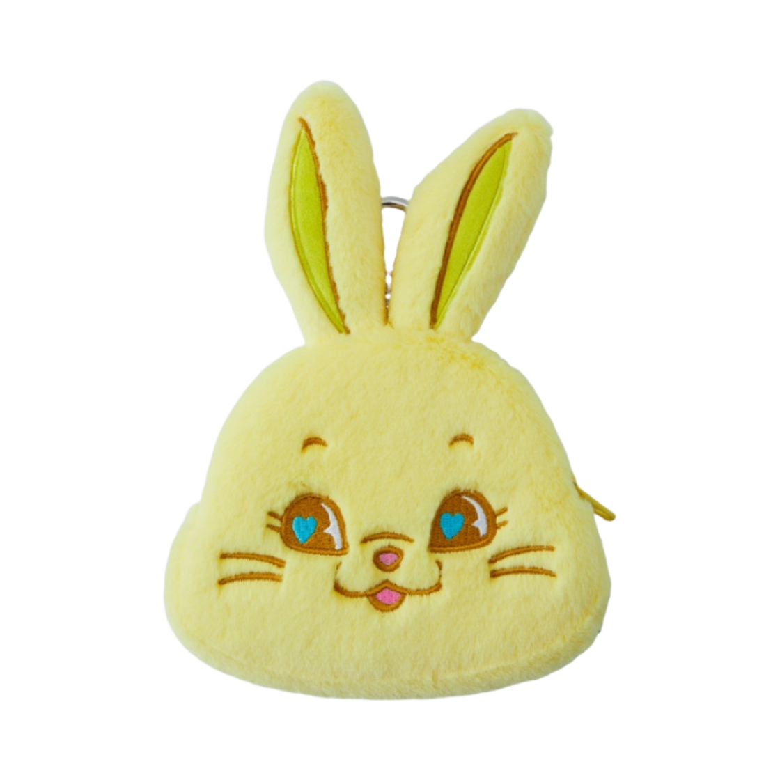뉴진스 토끼 플러시 얼굴 파우치 옐로우(NewJeans Tokki Plush Pouch Yellow)