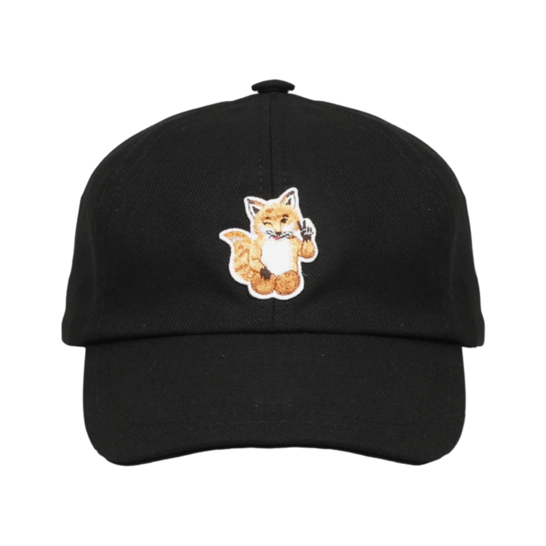 메종 키츠네 올 라잇 폭스 6P 캡 블랙
