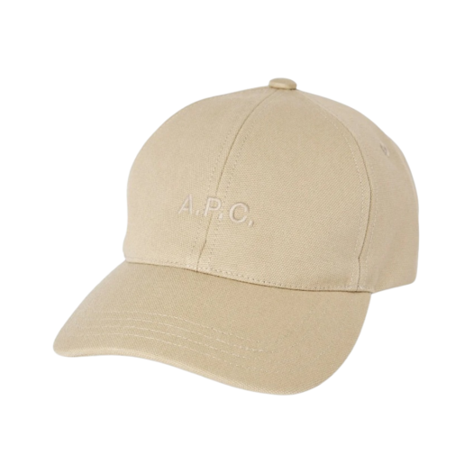 A.P.C. Charlie Baseball Cap Beige Fonce