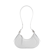 Charles & Keith Petra Curve Shoulder Bag White