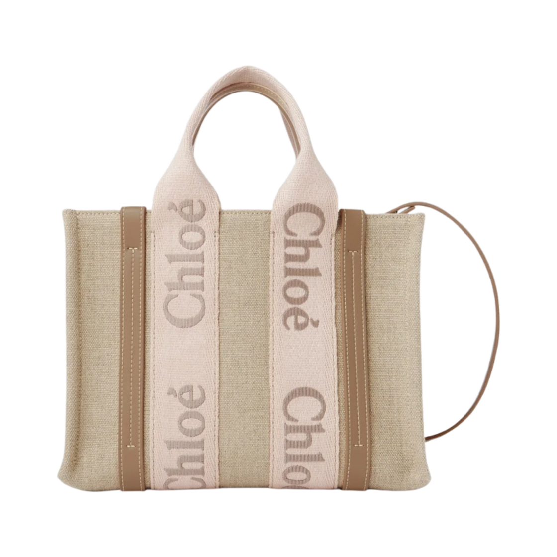 끌로에 우디 스몰 토트백 블러쉬 베이지(Chloe Woody Small Tote Bag Blushy Beige)