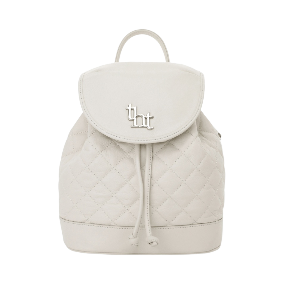 쓰리타임즈 아콘 퀼티드 백팩 아이보리(Threetimes Acorn Quilted Backpack Ivory)