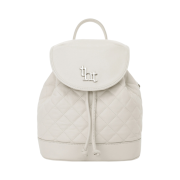 Threetimes Acorn Quilted Backpack Ivory