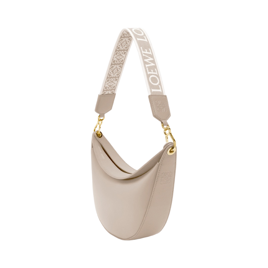 로에베 스몰 루나백 사틴 카프스킨 앤 자카드 라이트 오트(Loewe Small Luna Bag in Satin Calfskin and Jacquard Light Oat) - 2