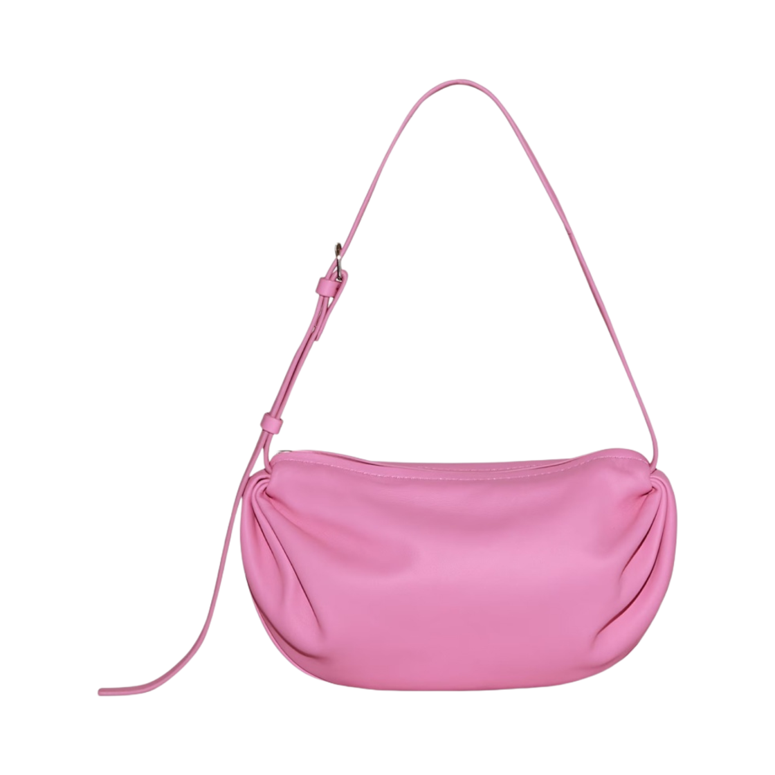 1107647004 COS Gathered Leather Shoulder Bag Pink