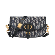 Dior Bobby East-West Bag Blue Gold Oblique Jacquard
