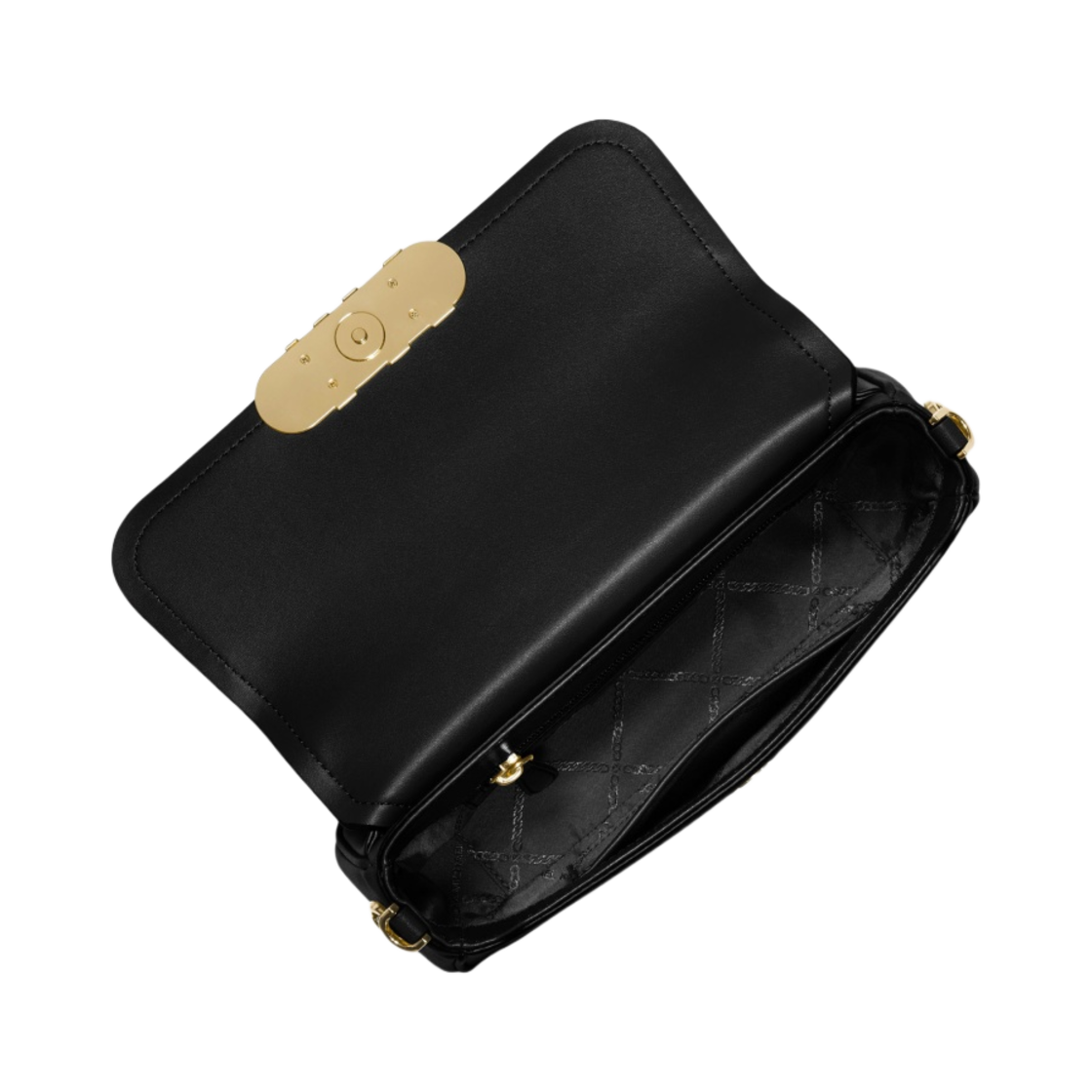 30F2G7PC2L001 Michael Kors Parker Medium Leather Shoulder Bag Black - #2