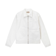 Stussy Overdyed Zip Work Jacket Bone