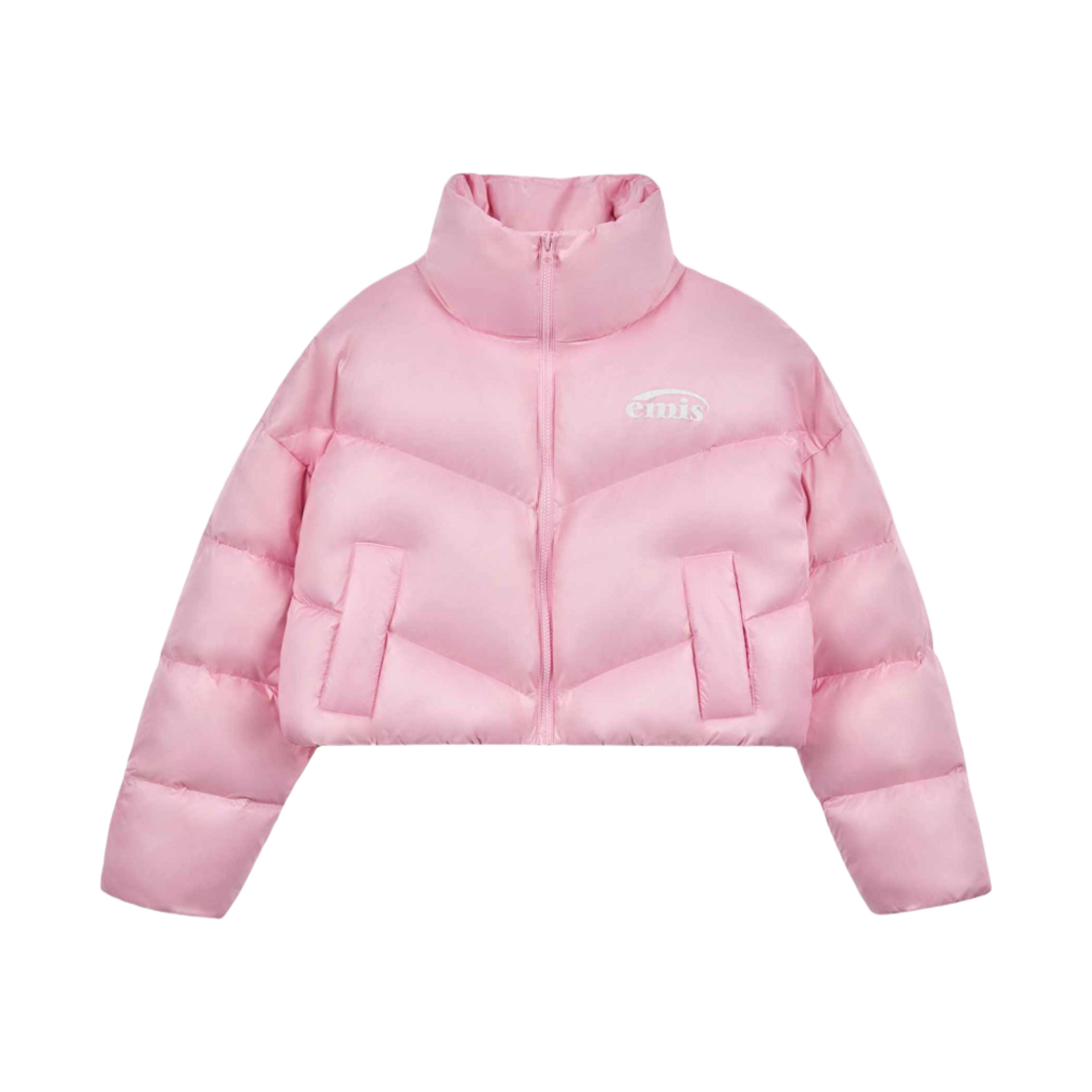 (W) 이미스 덕 다운 크롭 패딩 핑크((W) Emis Duck Down Cropped Padding Pink)