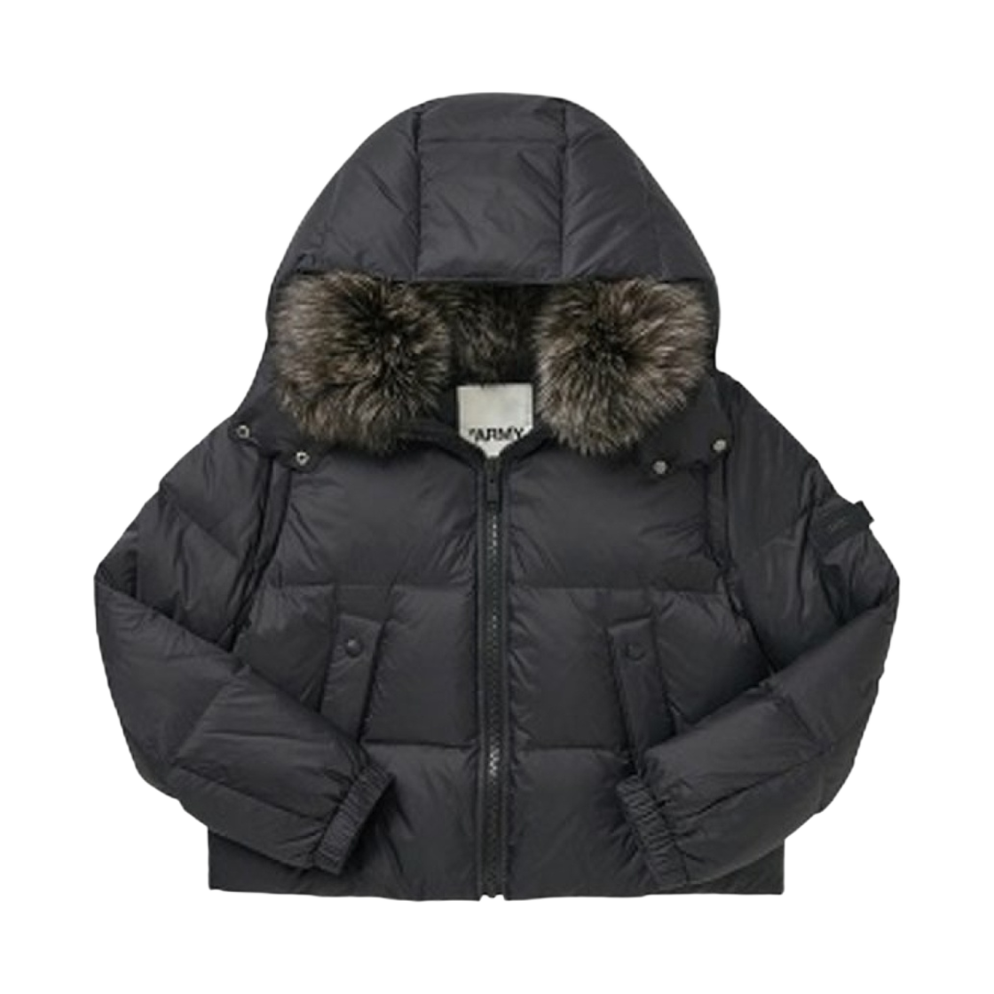 (W) 이브 살로몬 테크니컬 다운 자켓 블랙((W) Yves Salomon Technical Down Jacket Black)