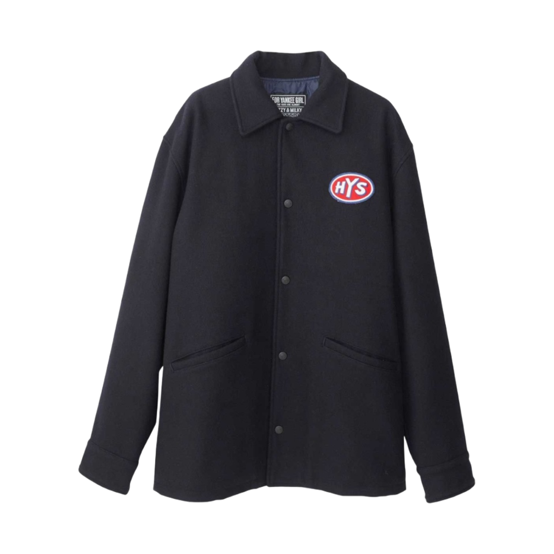 히스테릭 글래머 SBM 핫로드 자수 코치 자켓 네이비(Hysteric Glamour SBM Hotrod Embroidery Coach Jacket Navy) - 2
