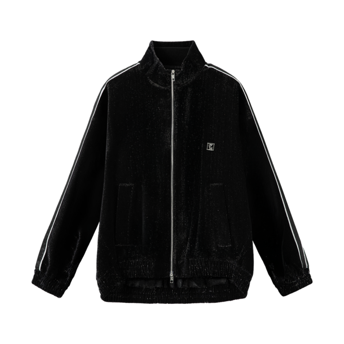 W243JP11944B Wooyoungmi Gliltter Tracksuit Jacket Black - 24FW