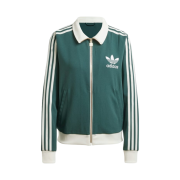 (W) Adidas Premium Originals Crepe Track Top Mineral Green Off White - US Sizing