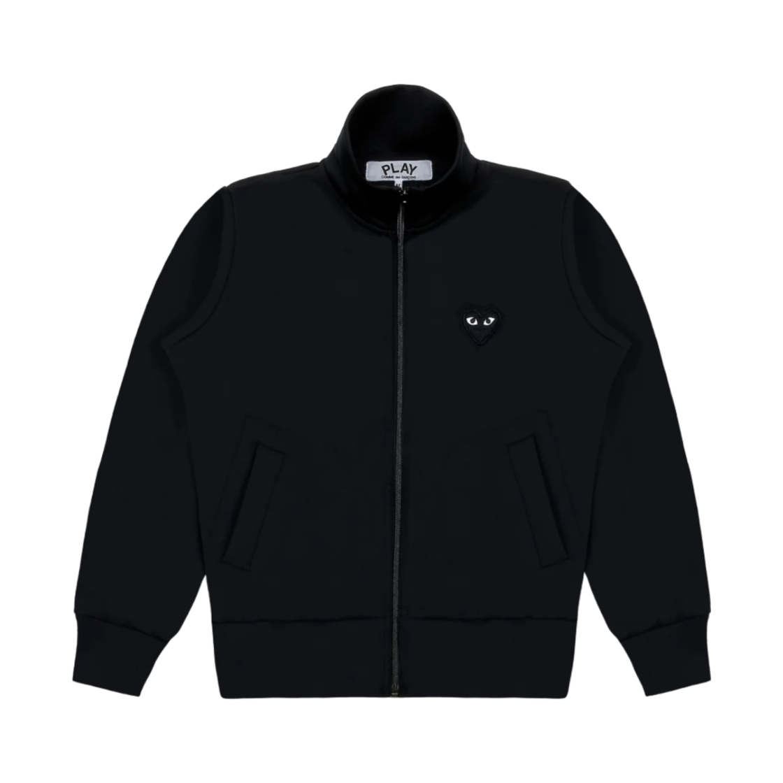 AZ-T255-051-1 (W) Play Comme des Garcons Big Black Heart Print Track Jacket Black