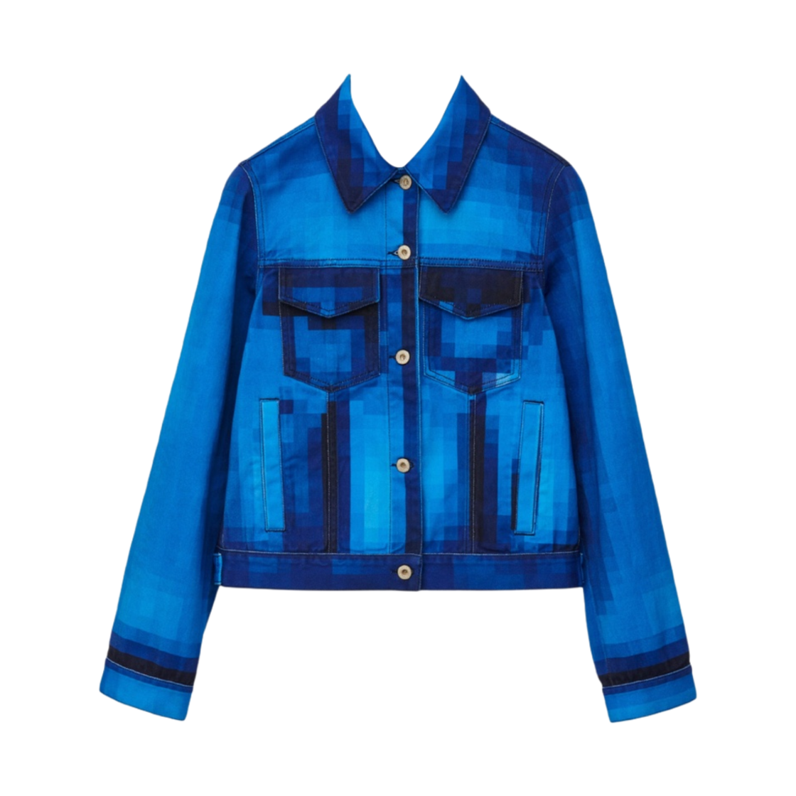 (W) 로에베 픽셀 자켓 데님((W) Loewe Pixelated Jacket Denim) - 1
