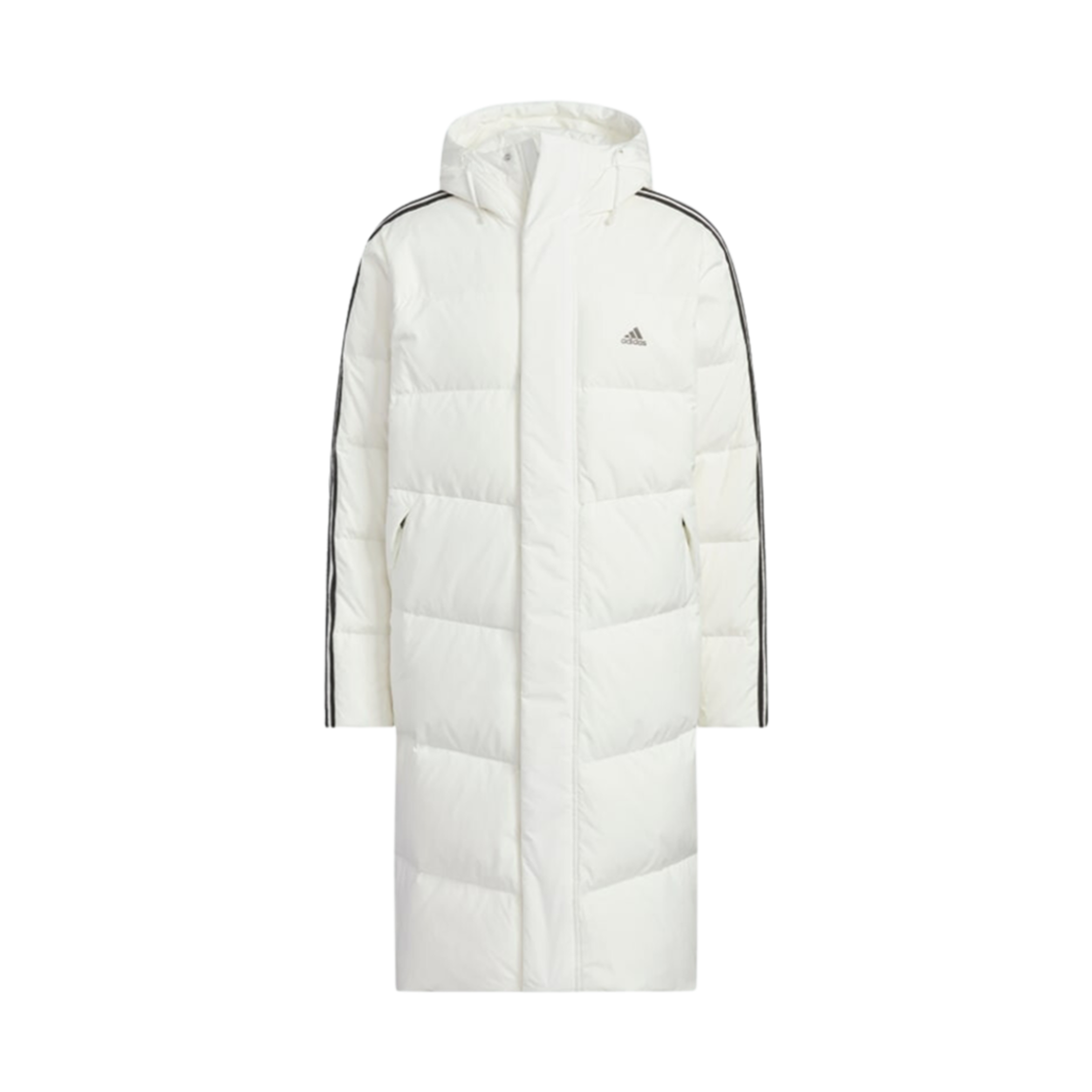 JG5957 Adidas Must Have 3S Regular Fit Long Down Jacket Off White - KR Sizing