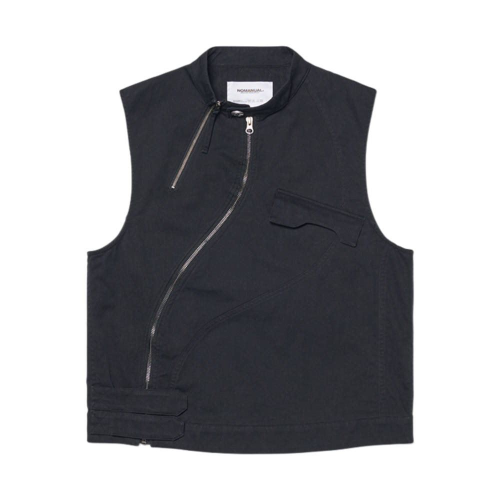 노매뉴얼 커브드 베스트 워시드 블랙