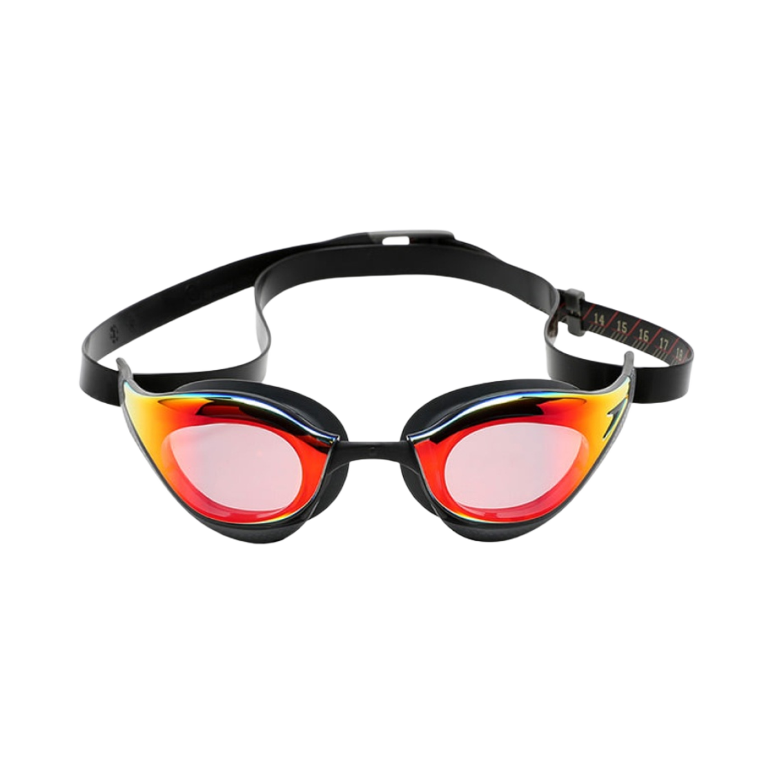 스피도 패스트스킨 퓨어 포커스 미러 스윔 고글 블랙 레드 - 아시아 핏(Speedo Fastskin Pure Focus Mirror Swim Goggles Black Red - Asia Fit) - 2