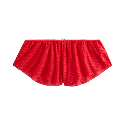 KHW230018-7012 (W) Kith Mesh Tap Shorty Cherry Bomb