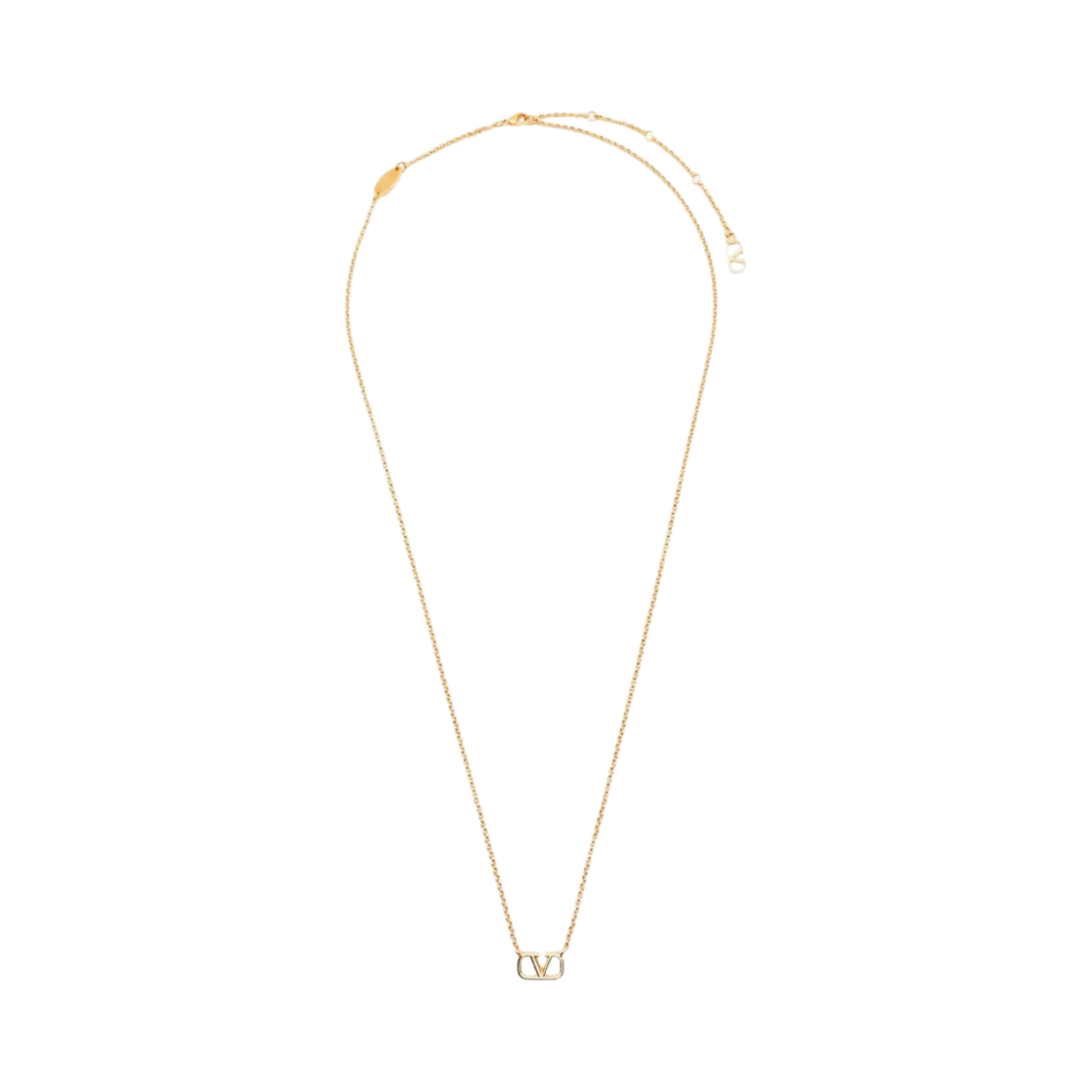 발렌티노 V 로고 네클리스 골드(Valentino V Logo Necklace Gold)